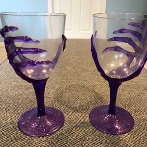 Skeleton Hand Plastic Goblets (2)